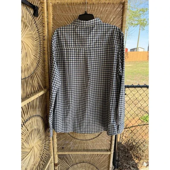 Beach & Barn Button Down Long Sleeve Shirt XL Gray New With Tags - Picture 6 of 7